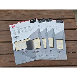 Lot Of 4 3M Privacy Filter for 20.1in Monitor 16:10 PF201W1B Black Matte (New)